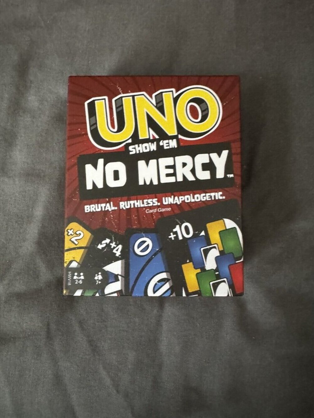 UNO Show 'em NO MERCY Card Game for Kids Adults & Family Parties and Travel